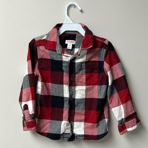 Boys Cat & Jack checked shirt.